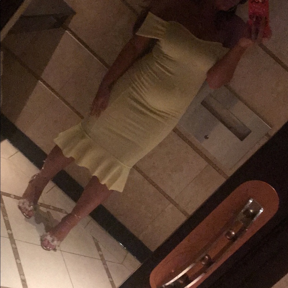PrettyLittleThing yellow dress